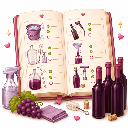 Wine Sanitizing & Bottling Checklist Pack